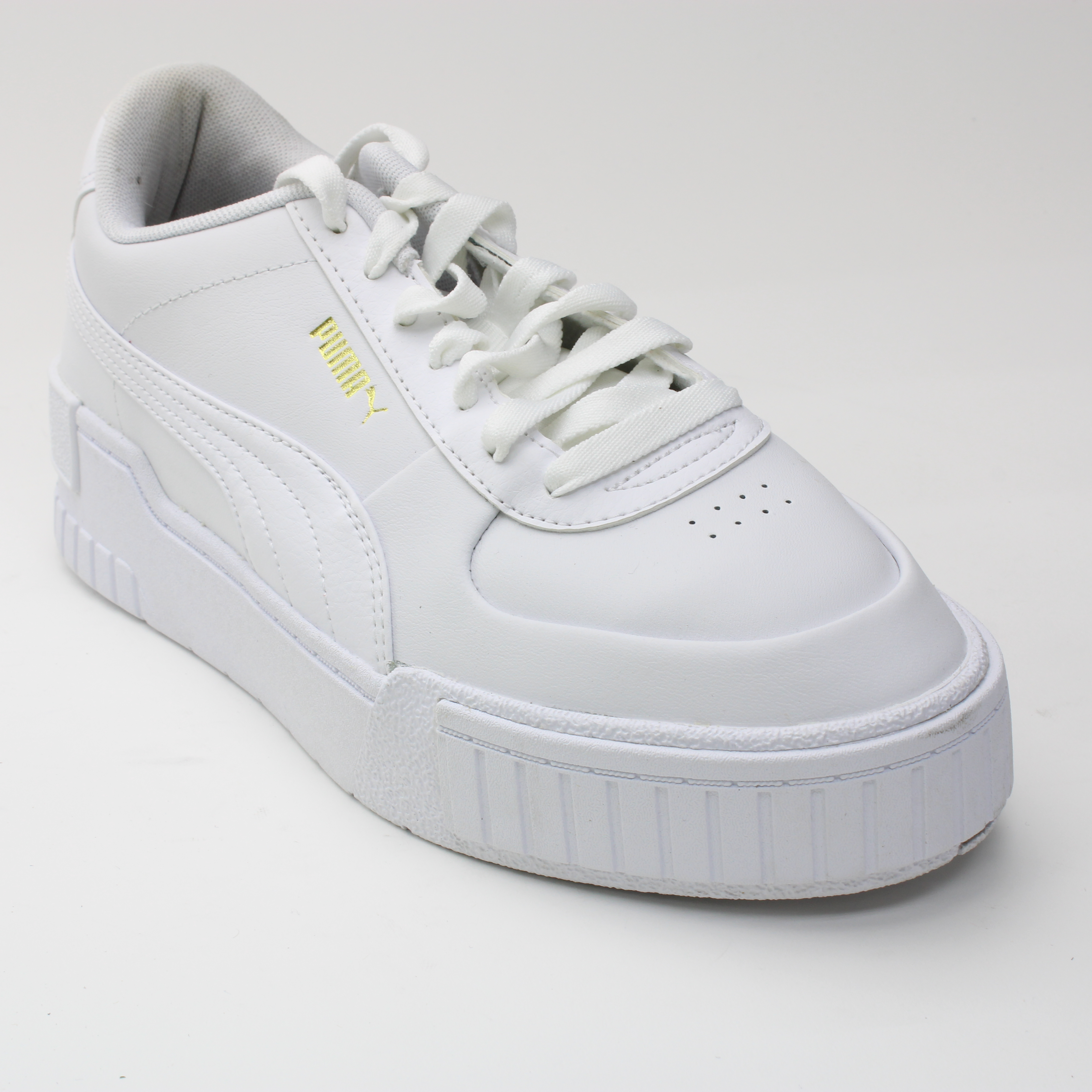 Puma Cali Sport repeat cat sneakers in white and black- exclusive